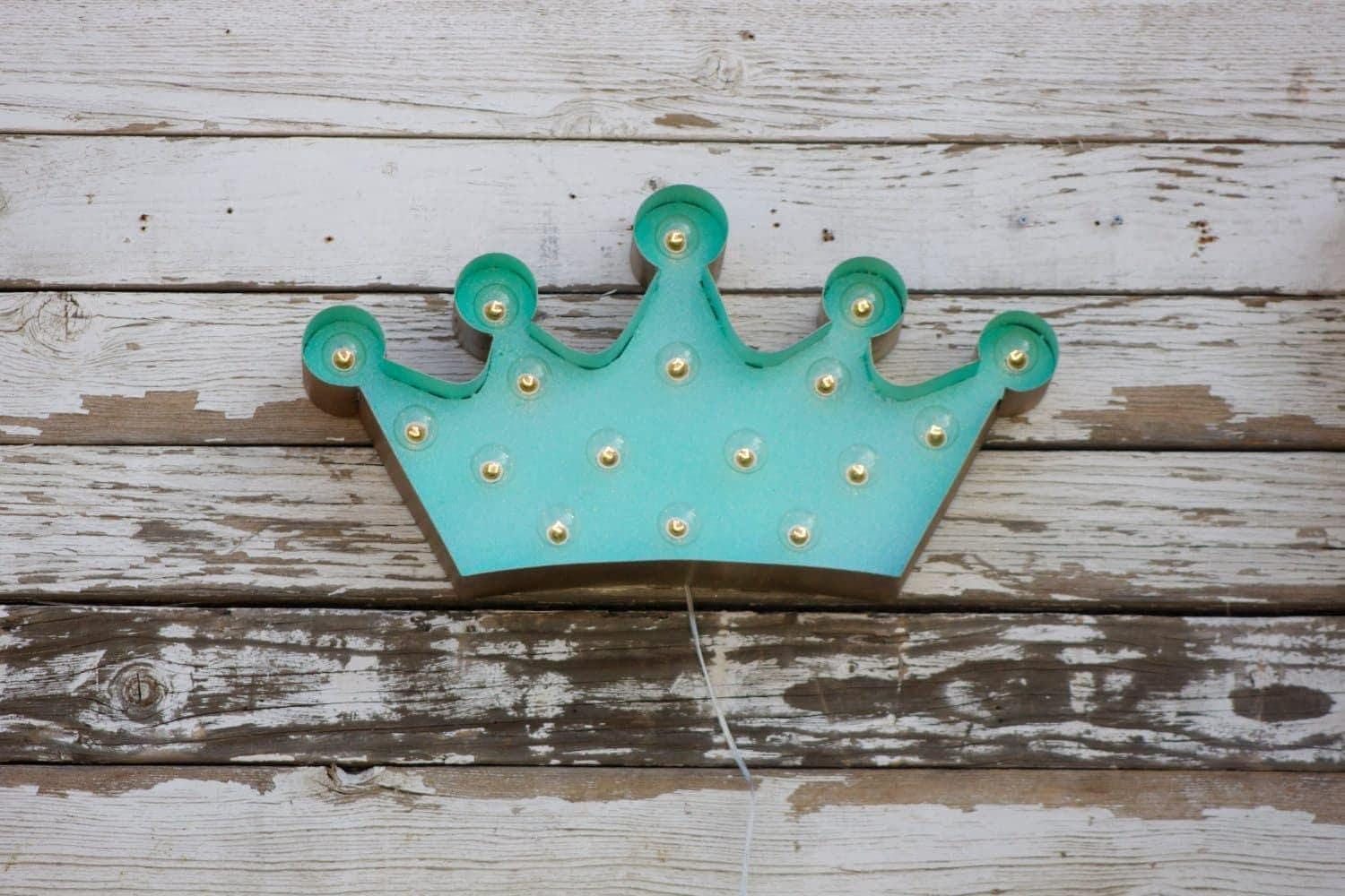 Big crown marquee vintage style metal steel........... birthday decor home bedroom queen princess kitchen