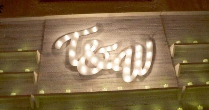 Marquee sign 24" large nautical captains wheel vintage inspired marquee lighted wood... bathroom, kids room, decoration, backyard art