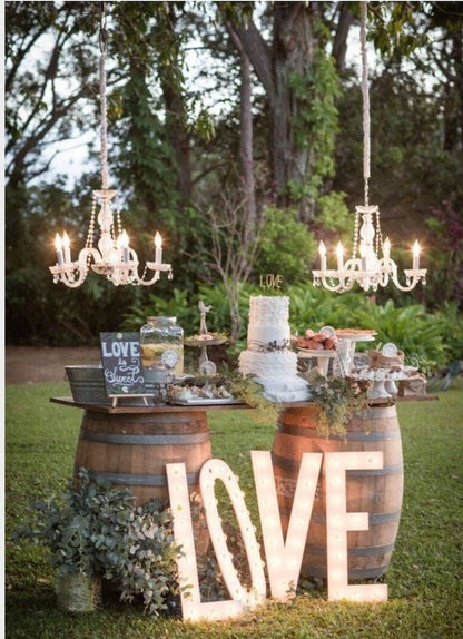 Marquee sign letters 4pc personalized love play wood lighted marquee sign ......wedding photo prop pictures party