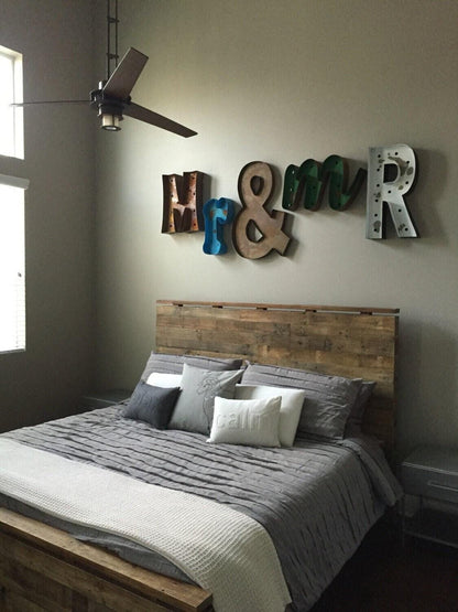 Channel sign 4pc vintage style marquee lighted letters metal steel..........swim love home me&u baby kind wish play hope