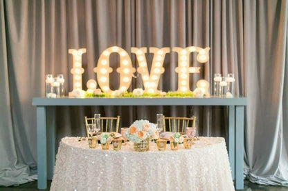 Marquee sign lighted wood sign 4pc lighted letters marquee letters wedding love letters