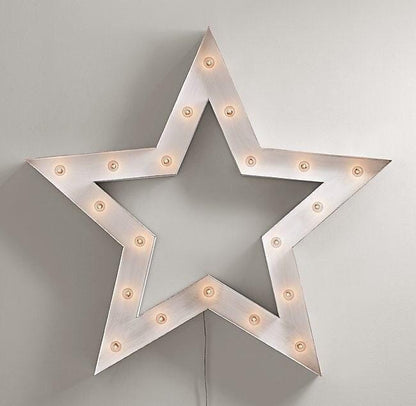 Marquee sign vintage style marquee light star or heart metal steel.....      wedding birthday home logo business decor