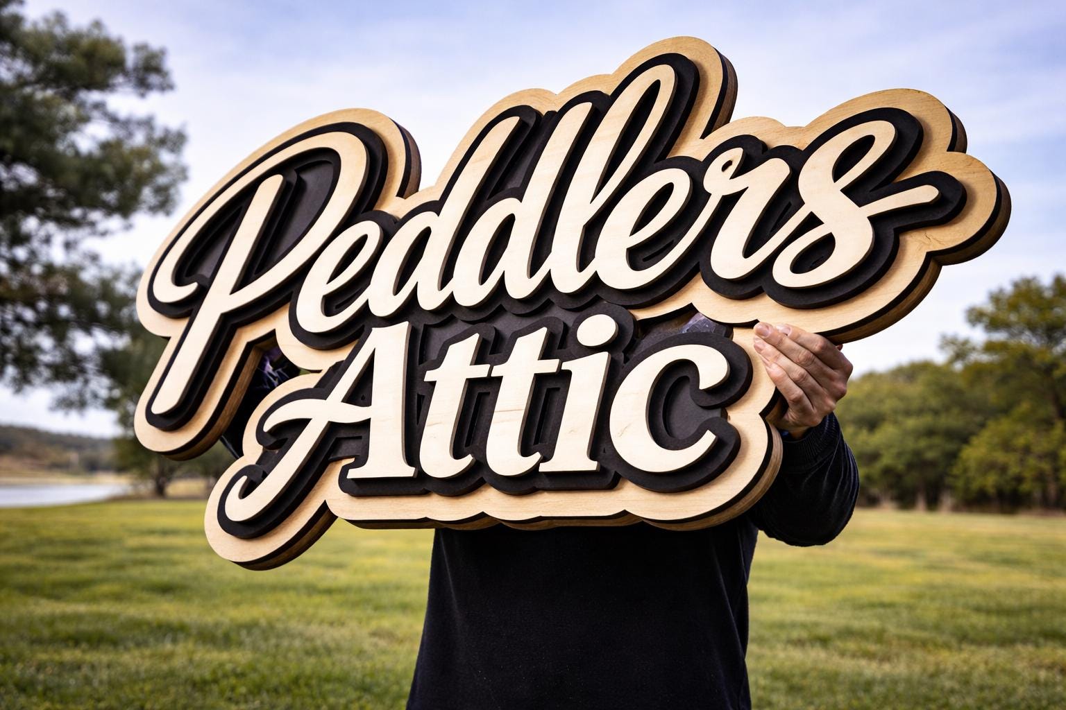 Custom 3D Wood Logo Sign | Laser Cut Business Branding Wall Decor