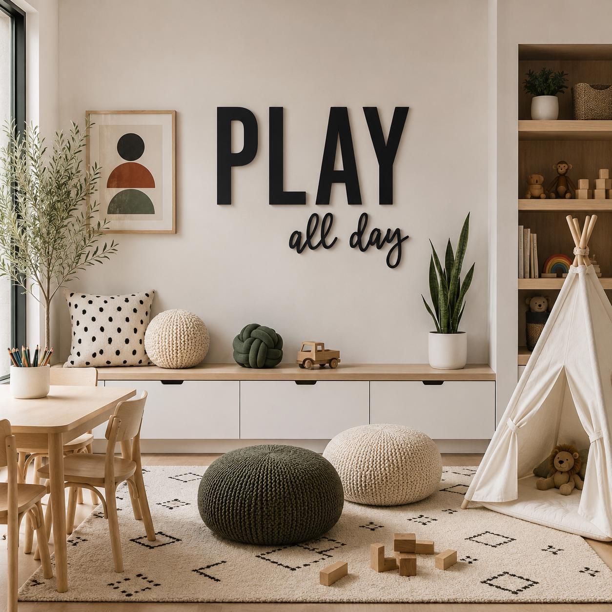 Custom wood wall decor light up marquee letters personalized 4 letter sign | nursery name play game room modern home decor business logo