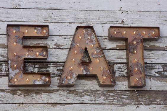 18" steel marquee light up letter, custom font choice