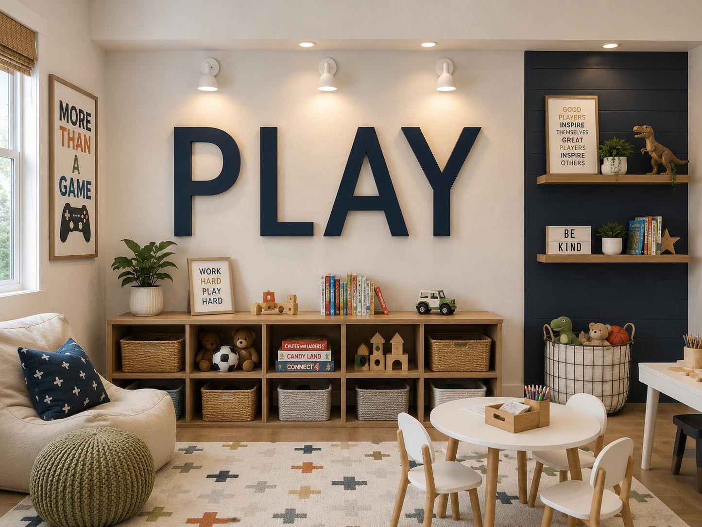 Custom wood wall decor light up marquee letters personalized 4 letter sign | nursery name play game room modern home decor business logo