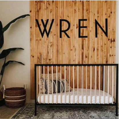Custom wood wall decor light up marquee letters personalized 4 letter sign | nursery name play game room modern home decor business logo