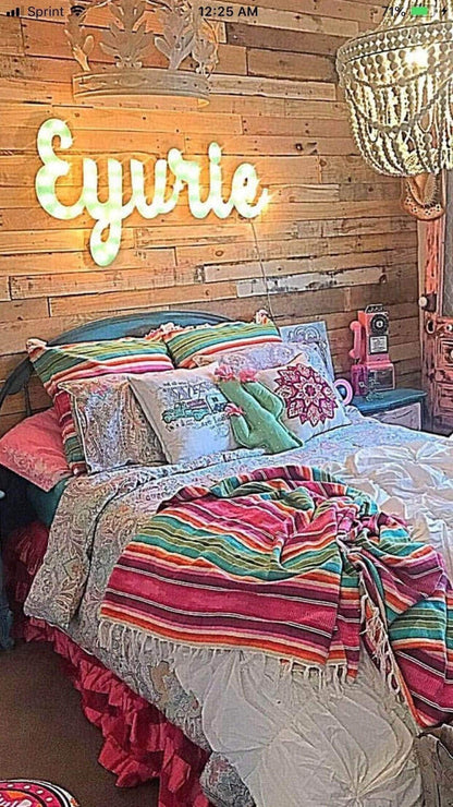 Wood marquee name sign, personalized lighted Word, Girls / Boys Room, Coffee, Bar