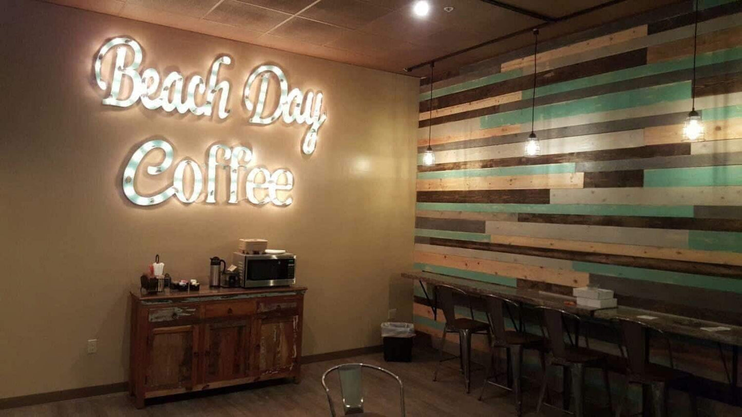Wood marquee name sign, personalized lighted Word, Girls / Boys Room, Coffee, Bar
