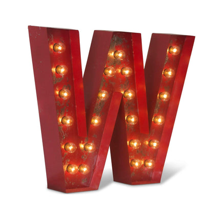 24" lighted marquee letter sign, steel light-up sign