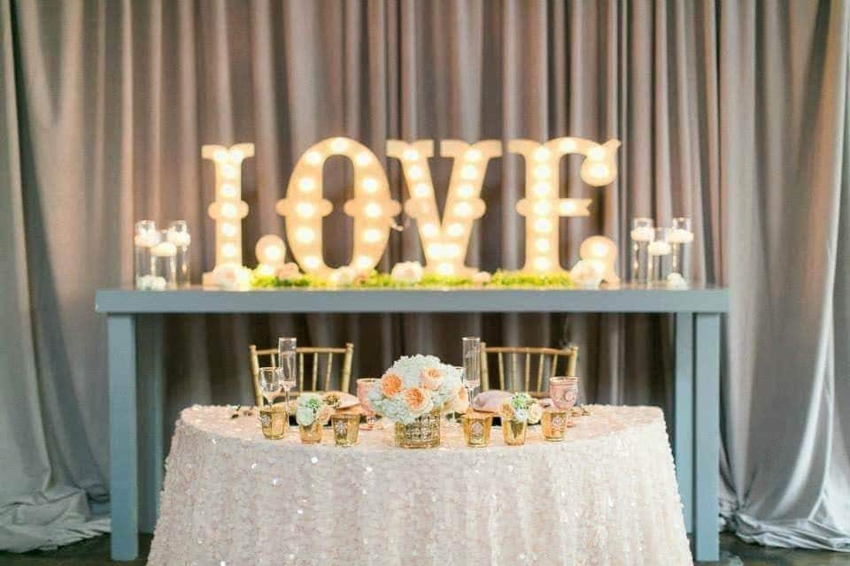 4pc lighted marquee letters: custom word, maple wood