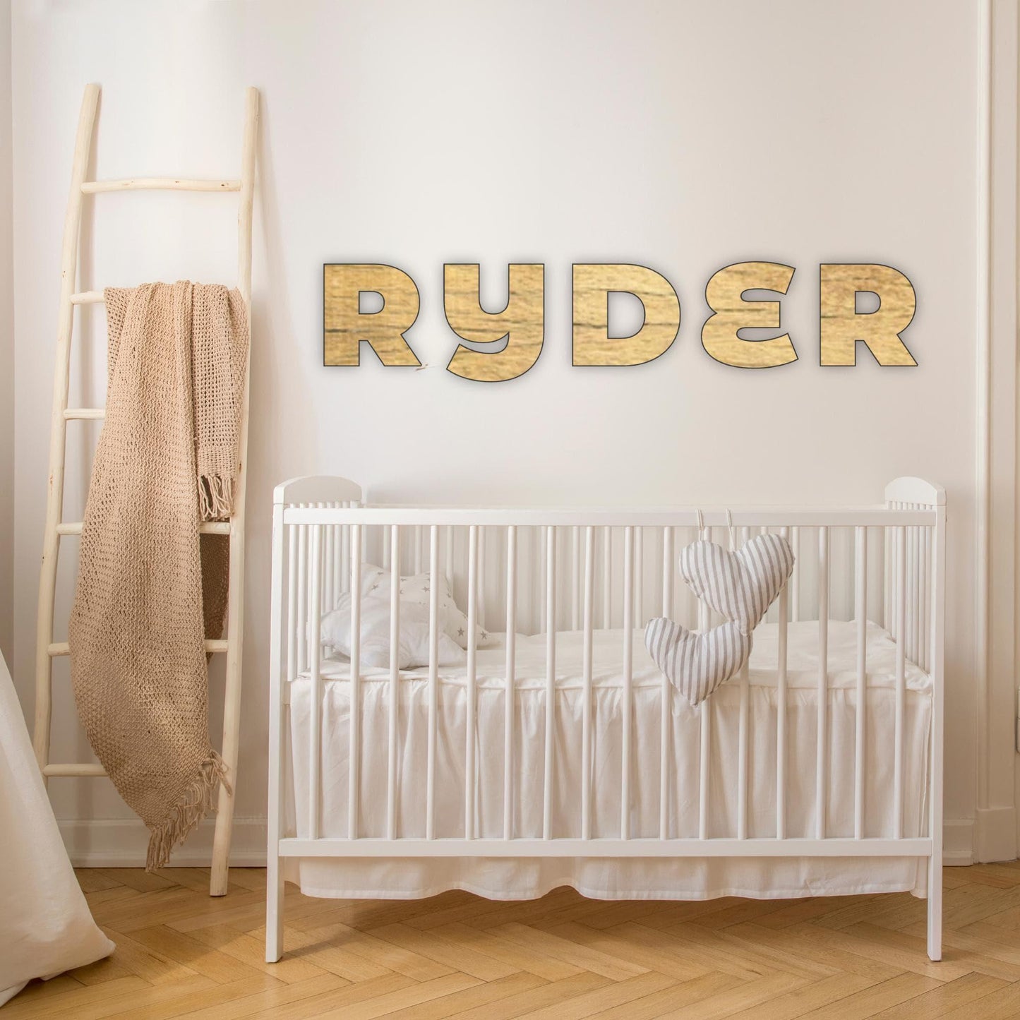 Large 24" maple wood name sign | game room, nursery, business decor logo