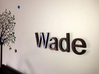Large 24" maple wood name sign | game room, nursery, business decor logo