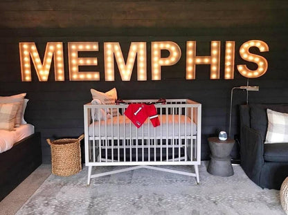 24" light up marquee letter, metal sign, wedding bar decor
