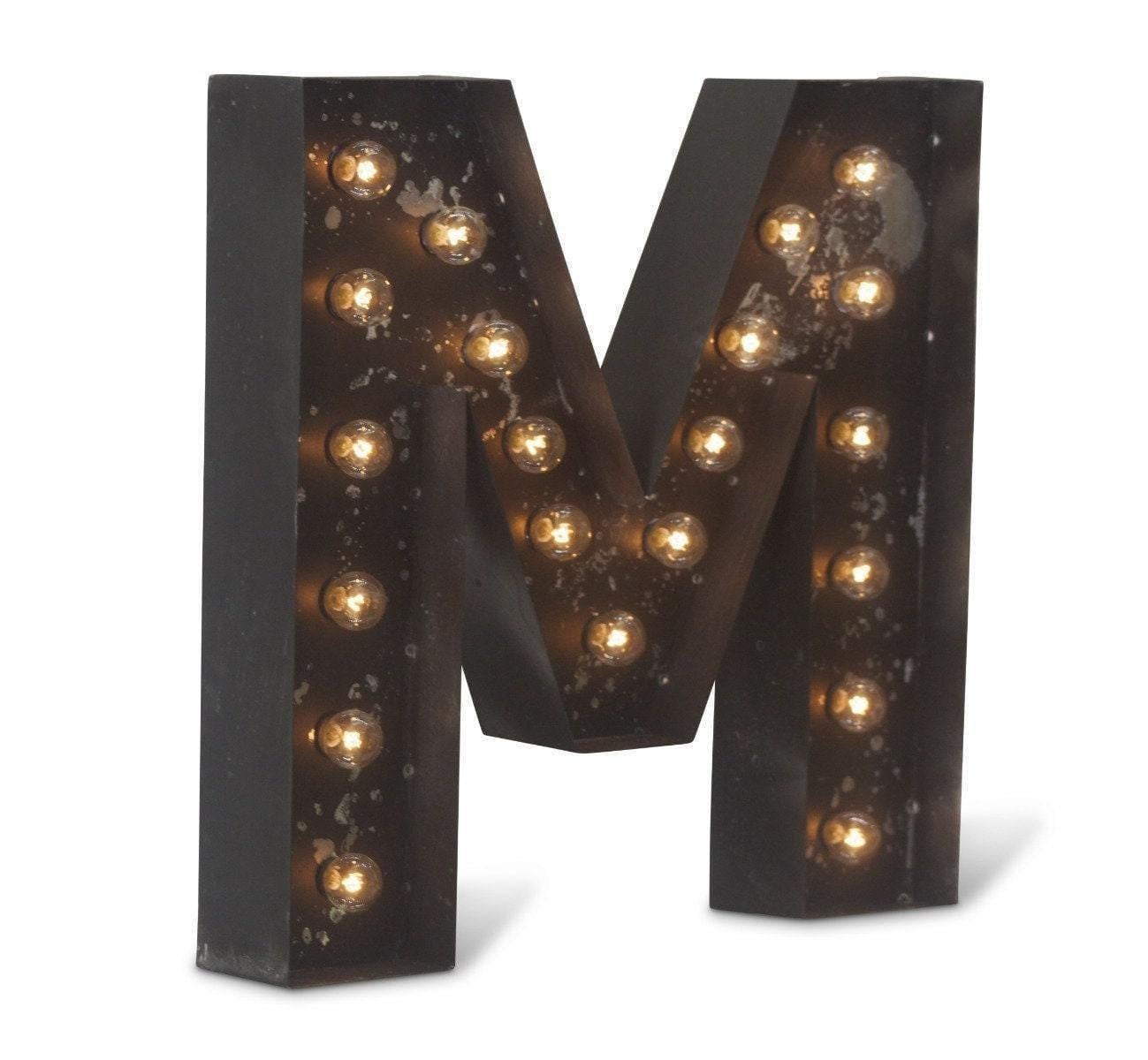24" light up marquee letter, metal sign, wedding bar decor
