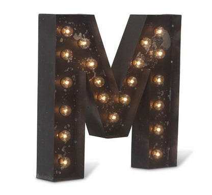 24" light up marquee letter, metal sign, wedding bar decor