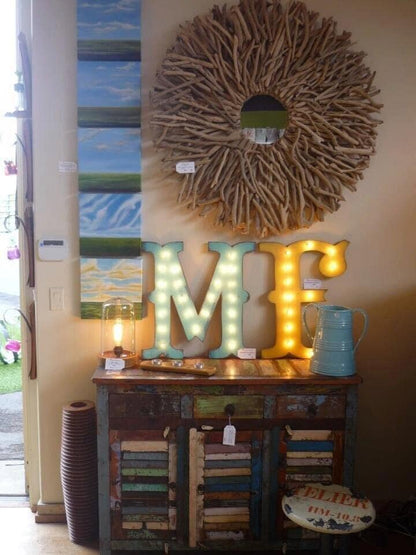 Lighted marquee letters, hard maple wood, vintage style