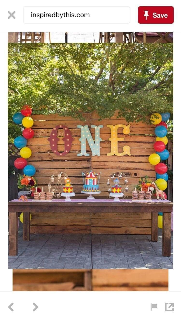 Lighted marquee letters, hard maple wood, vintage style