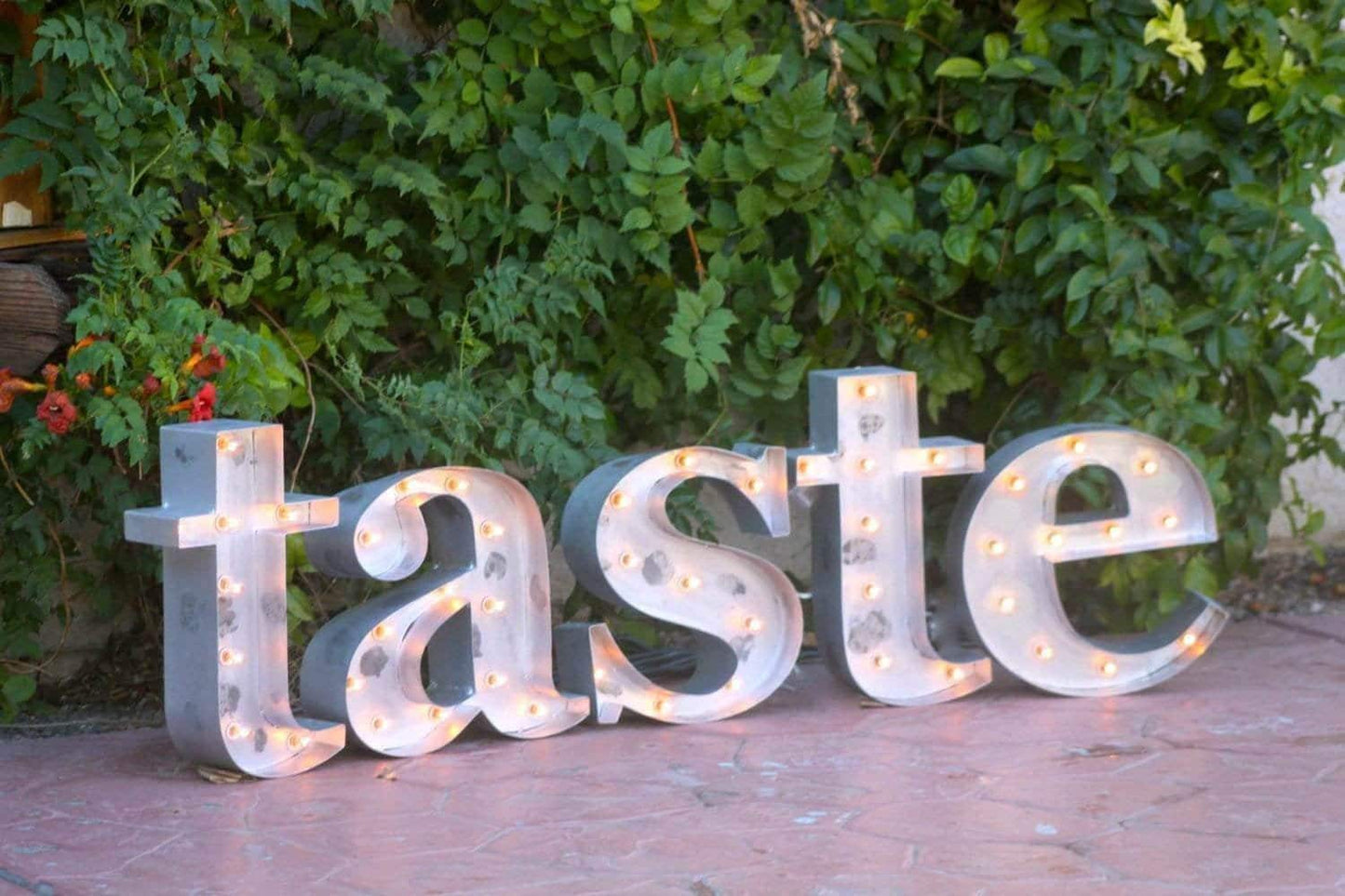 Custom 18" metal marquee letters, personalized bar sign, wedding decor