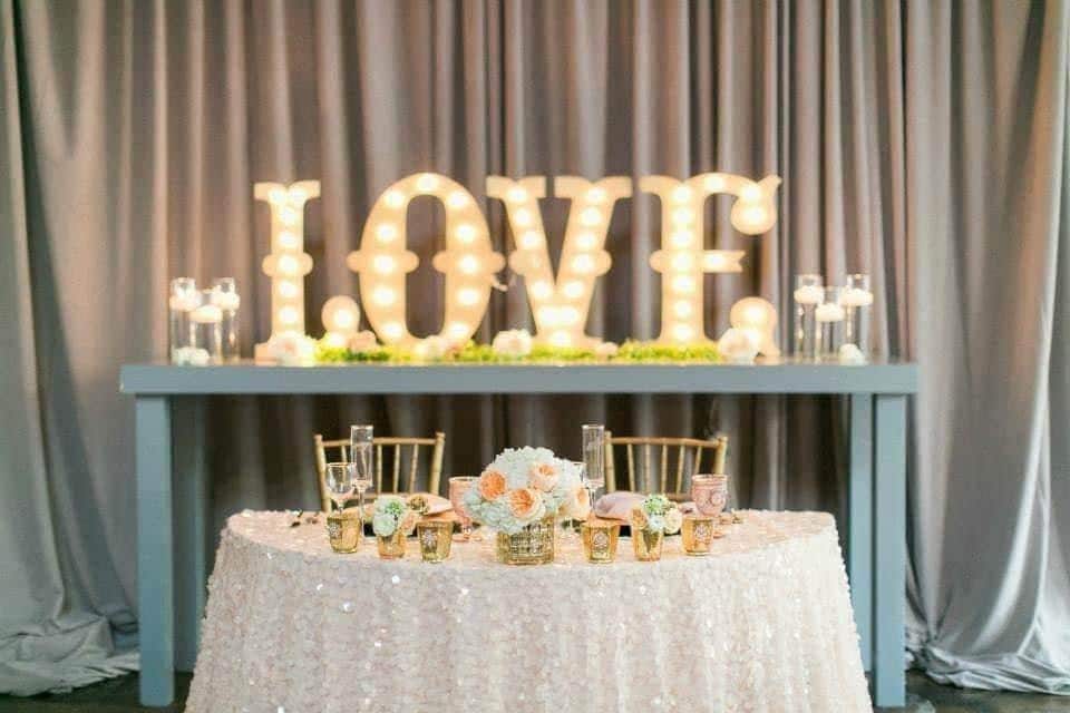 4pc lighted marquee sign letters - custom maple wood, party decor