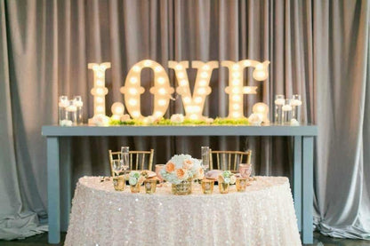4pc lighted marquee sign letters - custom maple wood, party decor
