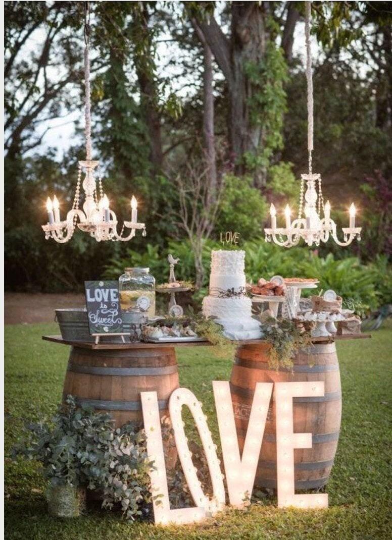 4pc lighted marquee sign letters - custom maple wood, party decor