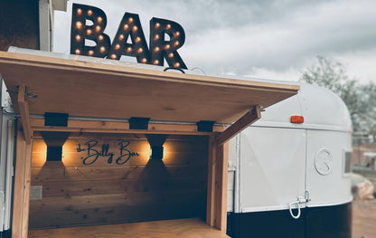 Custom steel marquee sign – vintage style lighted bar sign