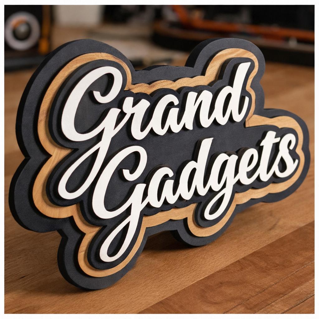 Custom logo marquee sign – vintage style lighted wood metal business signage