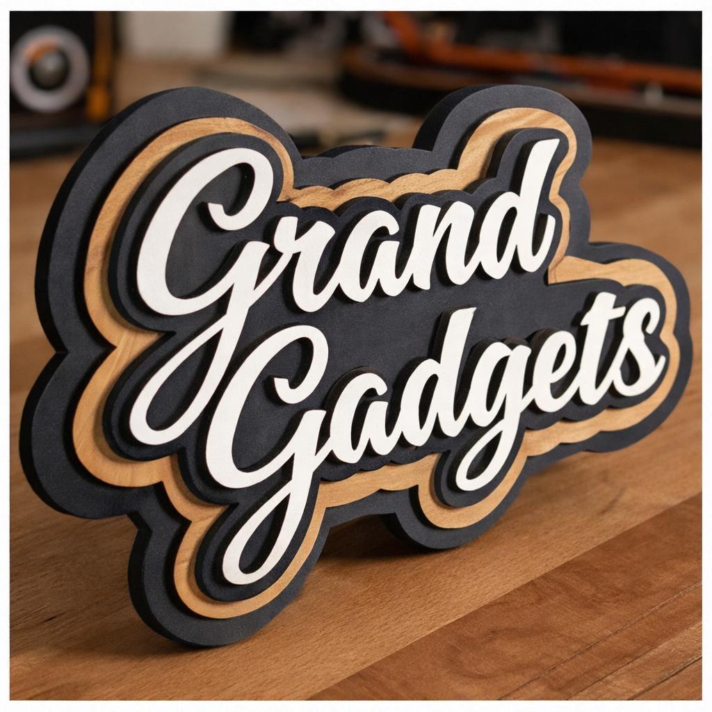Custom 3d wood logo sign | laser cut business branding wall decor