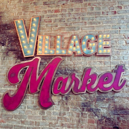 Custom 3d lighted wood sign – handmade maple & birch marquee letters