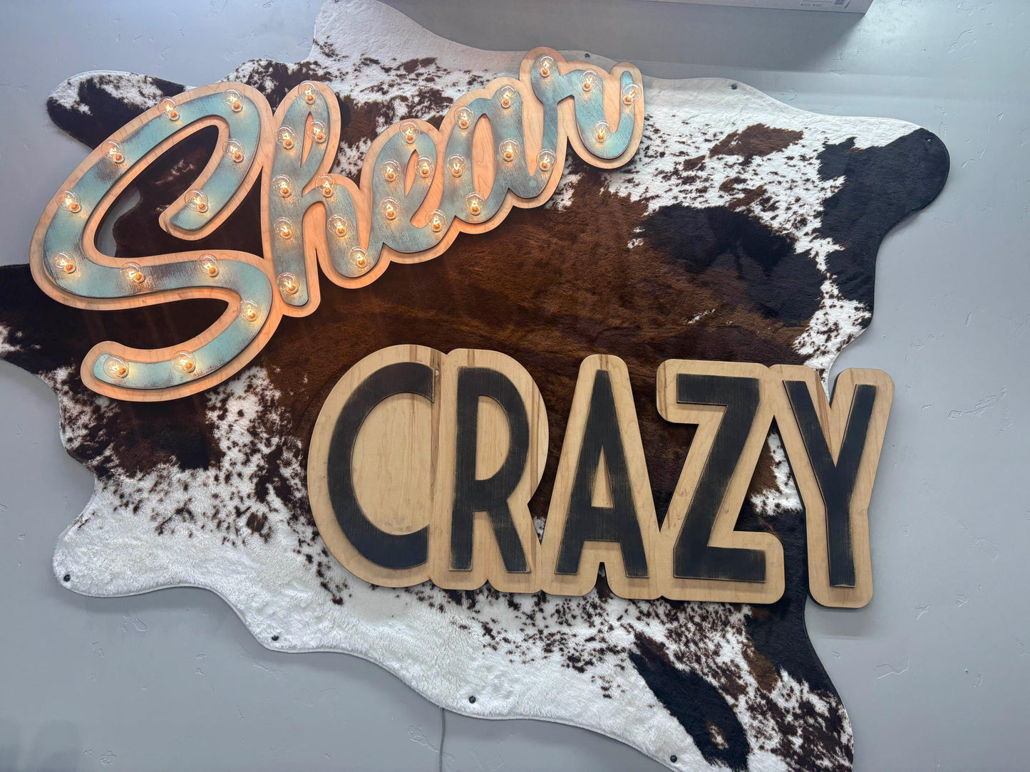 Custom 3d lighted wood sign – handmade maple & birch marquee letters
