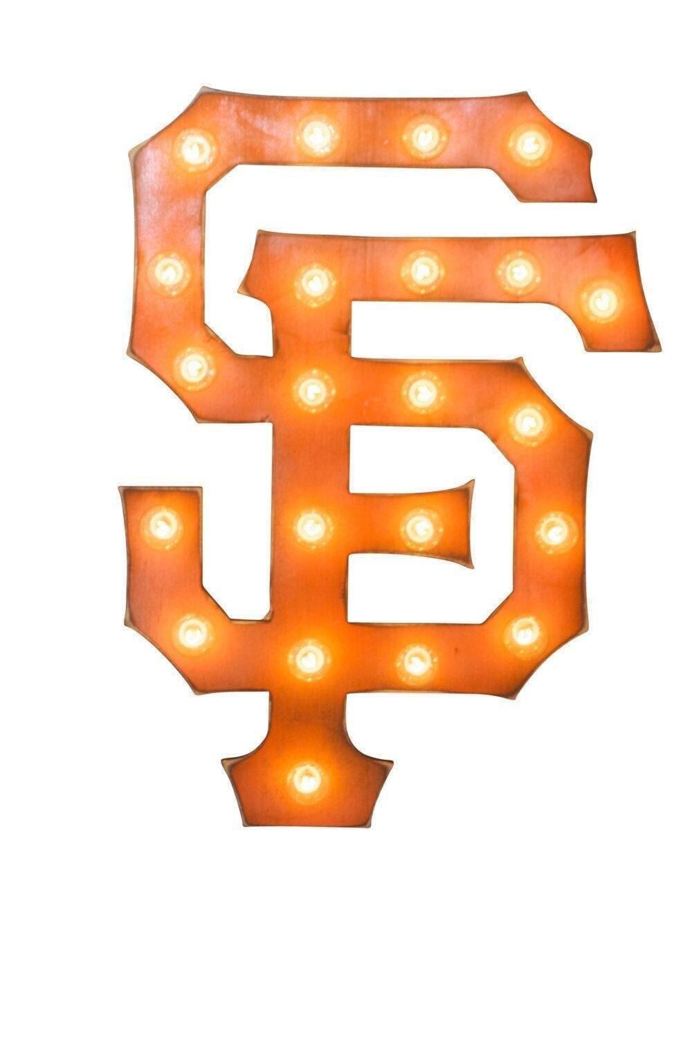 Large custom sports team light up marquee sign – man cave decor christmas gift