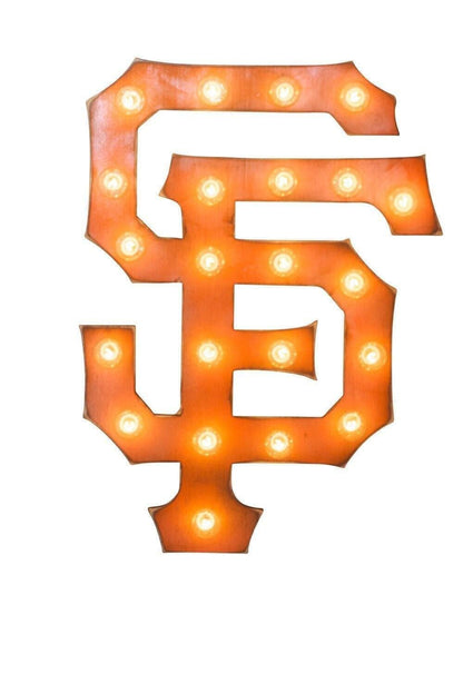 Large custom sports team light up marquee sign – man cave decor christmas gift
