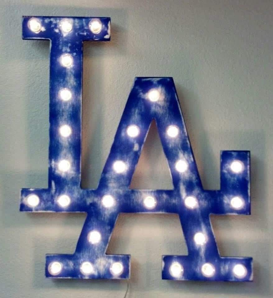 Large custom sports team light up marquee sign – man cave decor christmas gift