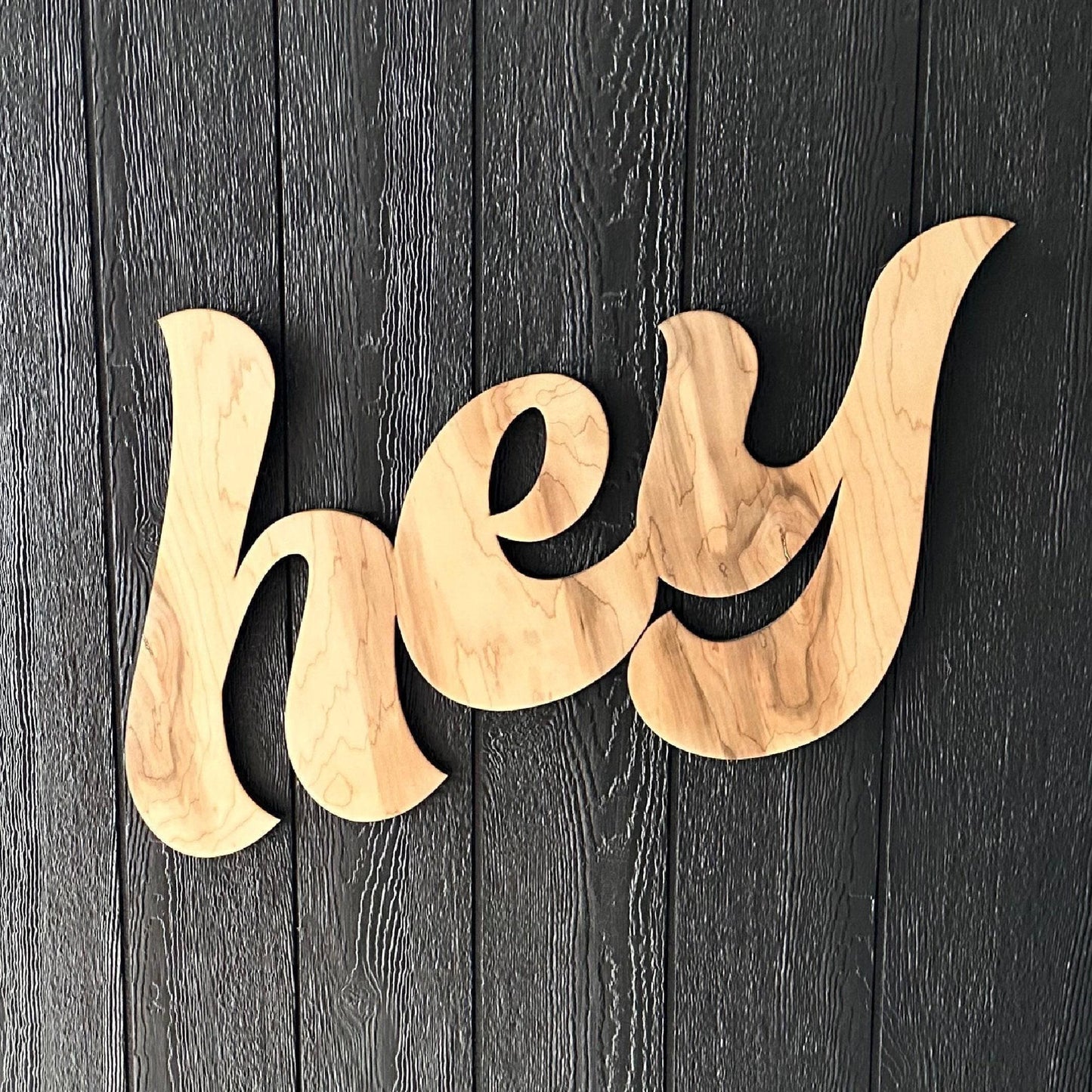 Custom maple wood sign letters, 3d nursery wall art