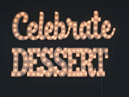 Custom wood marquee sign – barber coffee boba ice cream light up sign, rustic decor