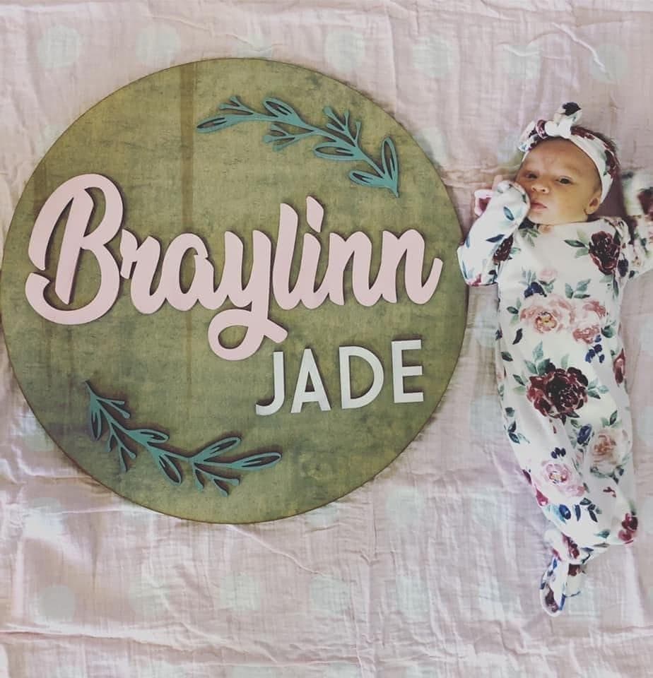 Custom wood nursery name sign, personalized baby room decor handmade