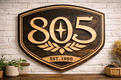 Custom wood nursery name sign, personalized baby room decor handmade