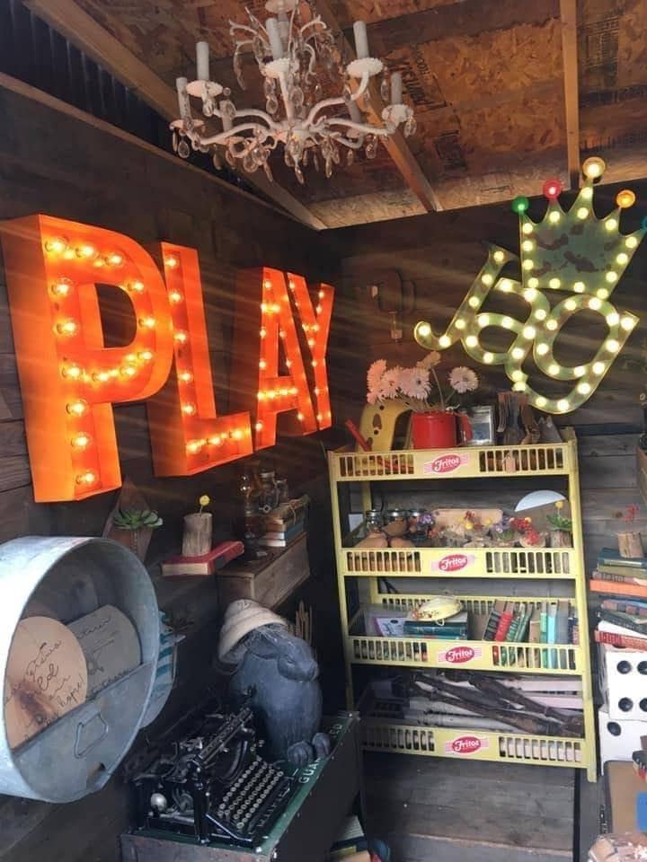 Custom 4pc metal lighted marquee letters – personalized wedding & home decor