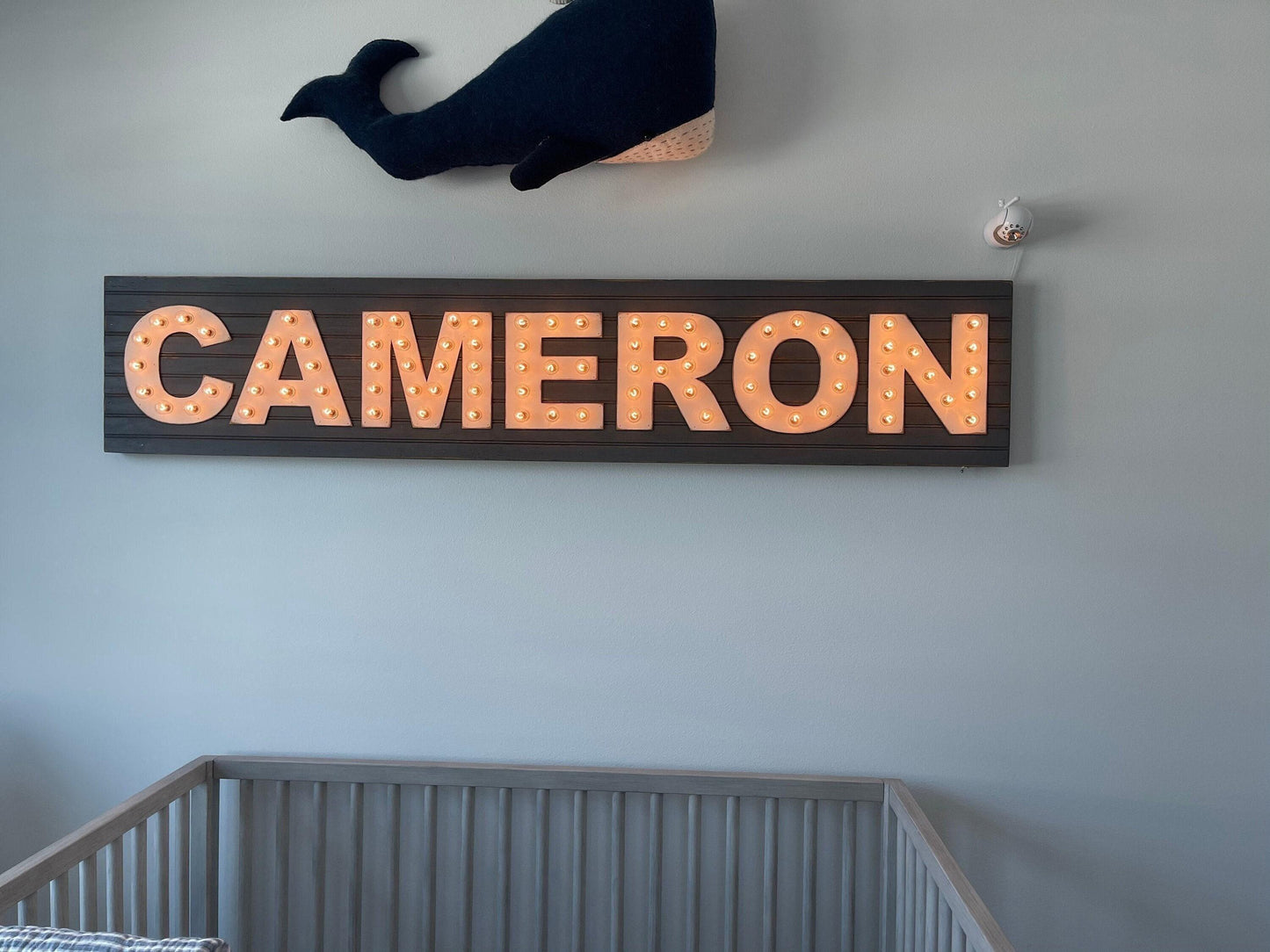 Custom wood marquee sign, personalized name light up sign, bar decor
