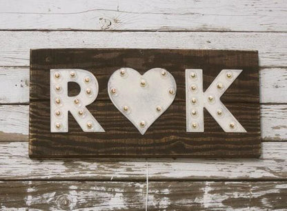 Custom wood marquee sign, personalized name light up sign, bar decor