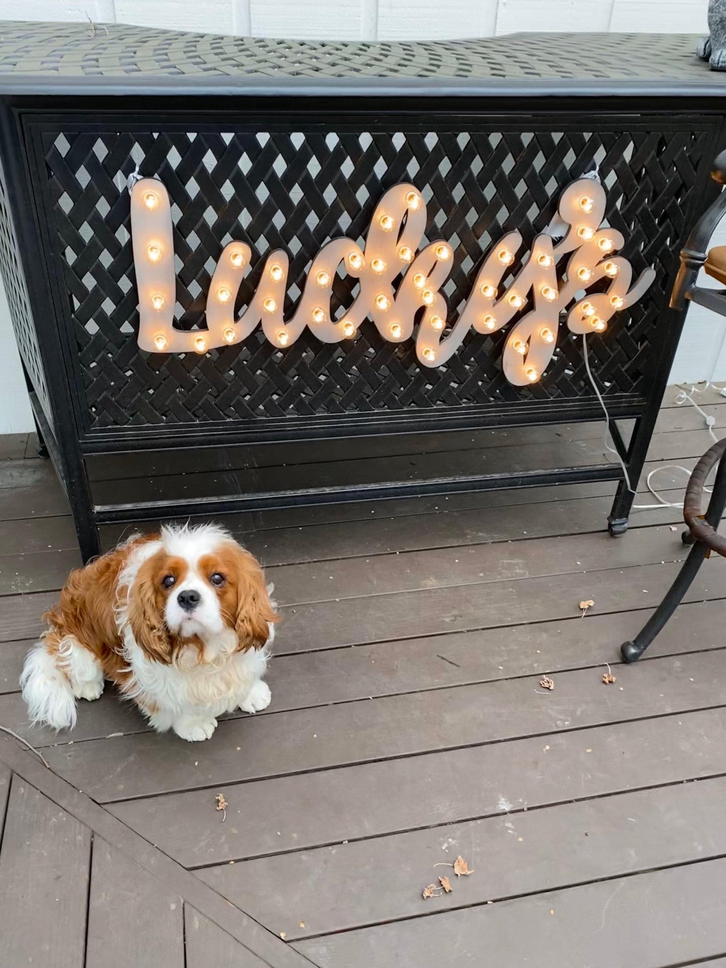 Custom wood marquee sign – handmade light up sign, rustic decor