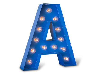Large steel marquee letter, light up sign, 14-24 inch
