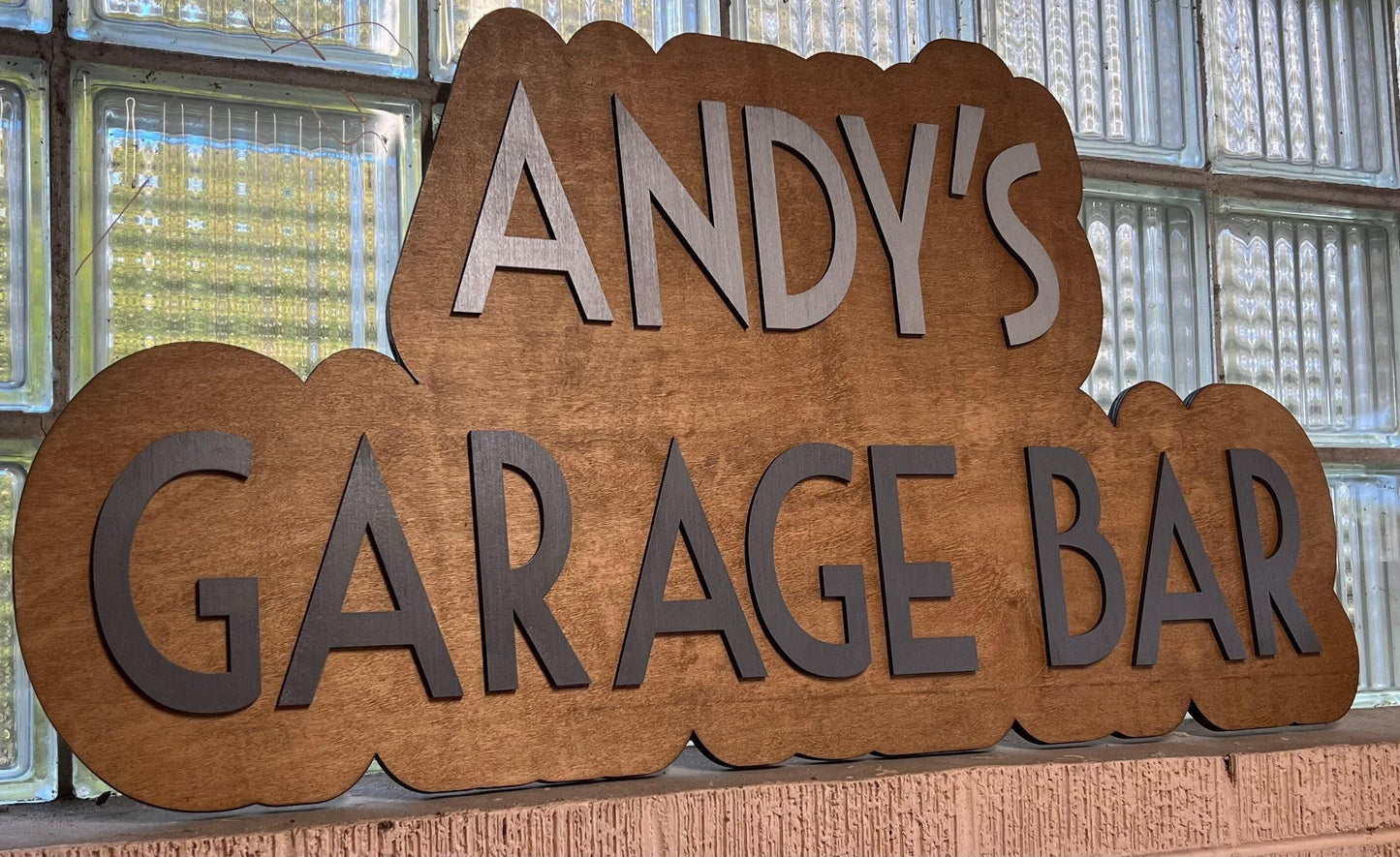 Custom 3d wooden name sign | mid century baby name wall decor, kids room