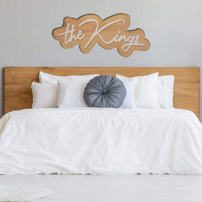 Custom 3d wooden name sign | mid century baby name wall decor, kids room