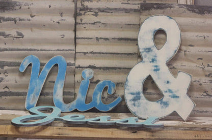 Custom maple wood sign, personalized name wall art