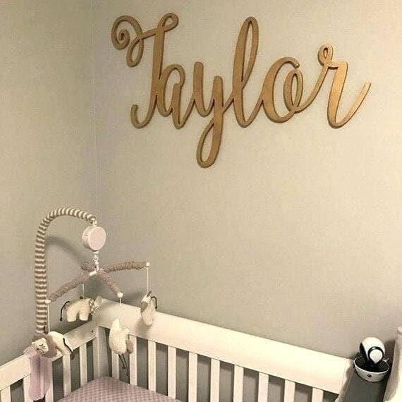 Custom maple wood sign, personalized name wall art