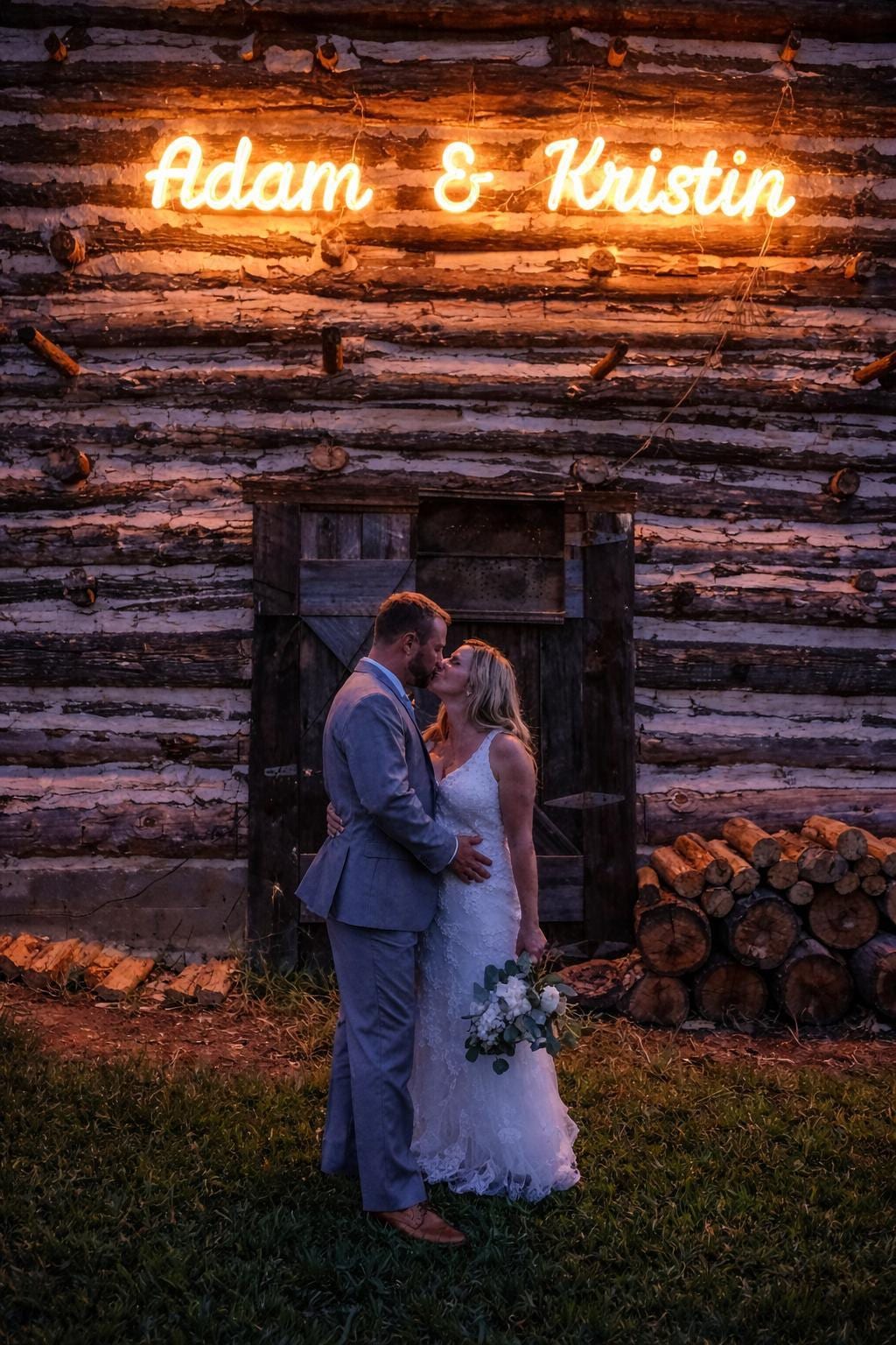 Custom wood marquee sign, lighted wedding decor, personalized name