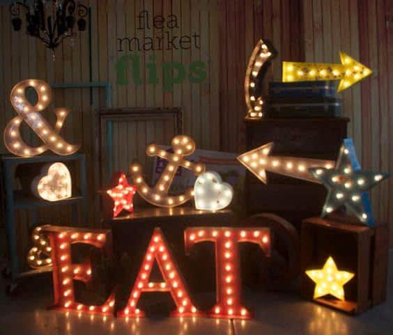 18" marquee letters...light up letter, light marquee letter, marquee marquee sign, outdoor marquee sign, business, bar, play, game room