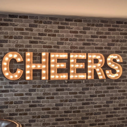14-24" metal marquee letter, light up sign, custom color